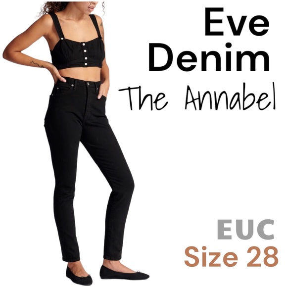 EVE Denim THE ANNABEL in Noir -Size 28